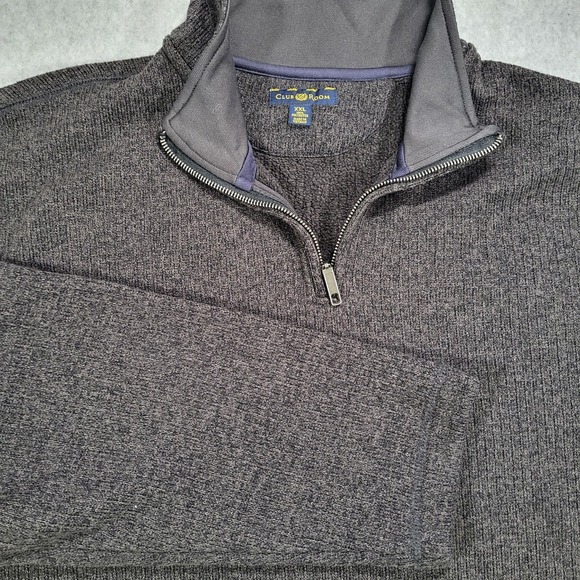 Club Room Other - Club Room Men's 2XL Dark Gray 1/4 Zip Long Sleeve Fleece‎ Pullover